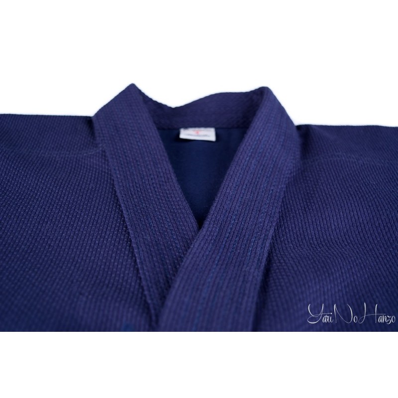 Iaido / Kendo Gi Professional 2.0 | Kendo Jacke Dunkelblau Indigo | Kendojacke mit Reiskornwebung