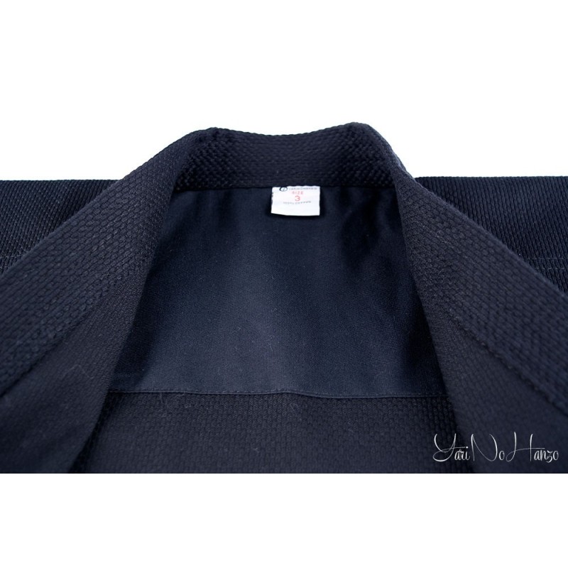 Iaido / Kendo Gi Professional 2.0 | Kendo Jacke Schwarz | Kendojacke mit Reiskornwebung