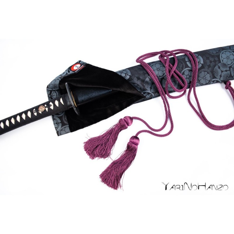 Katana Bukuro Kamon (dunkel) | Katana Schwerttasche Sakura