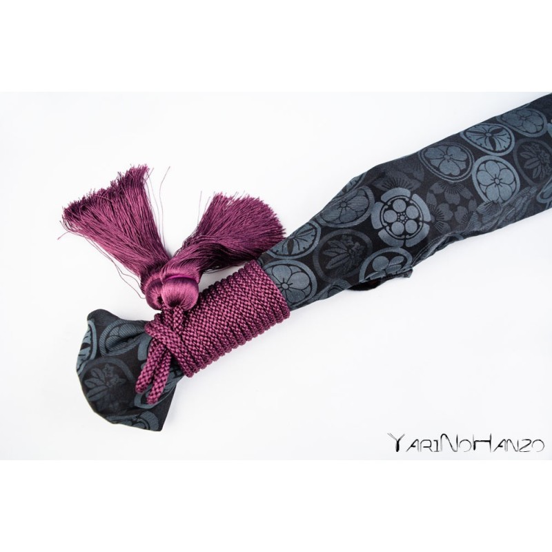 Katana Bukuro Kamon (dunkel) | Katana Schwerttasche Sakura